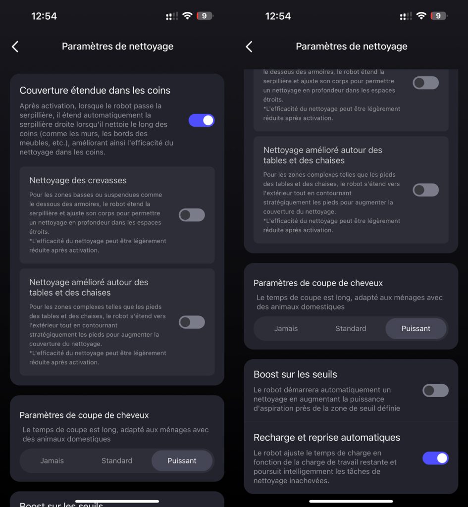 test eureka j15 pro ultra configuration