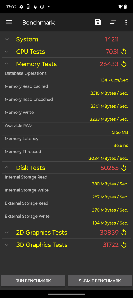 test performances interface motorola edge 50 neo (3)