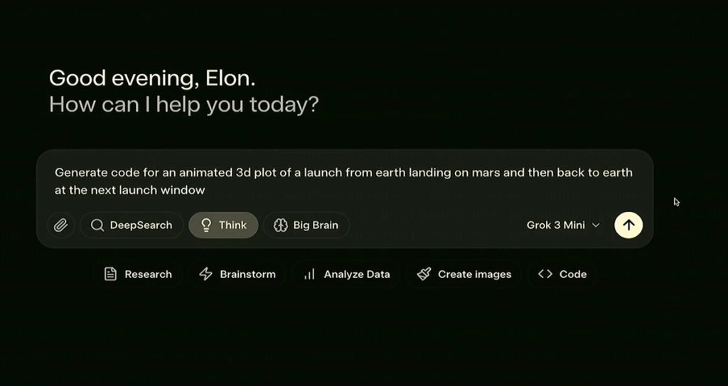 eloon musk presente grok 3