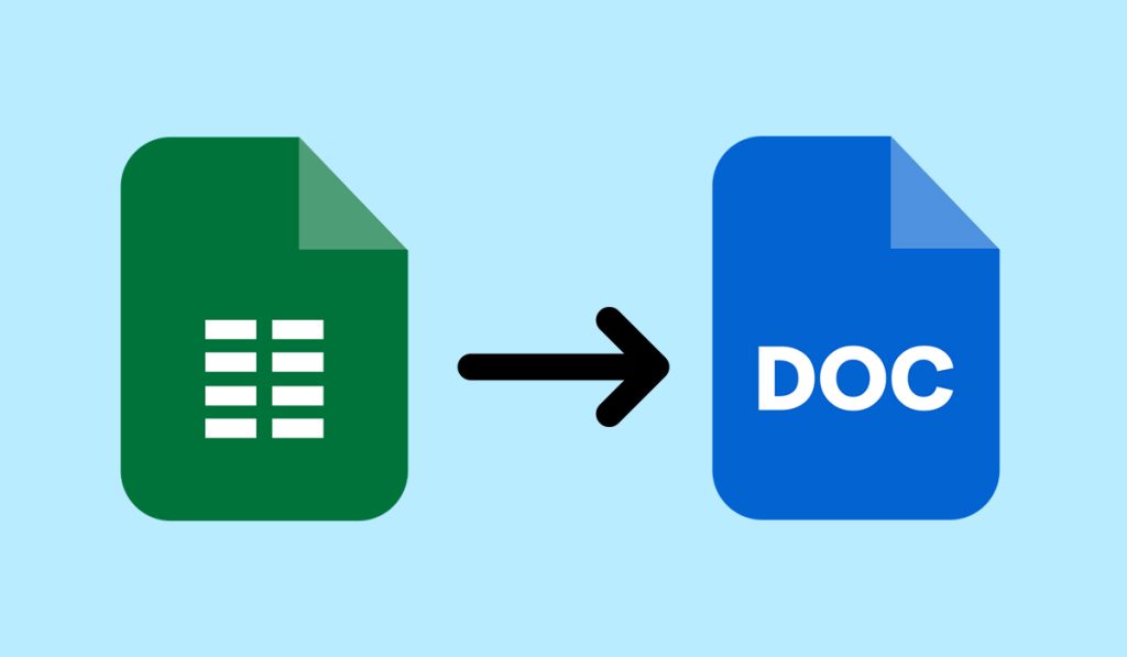 comment convertir excel en word