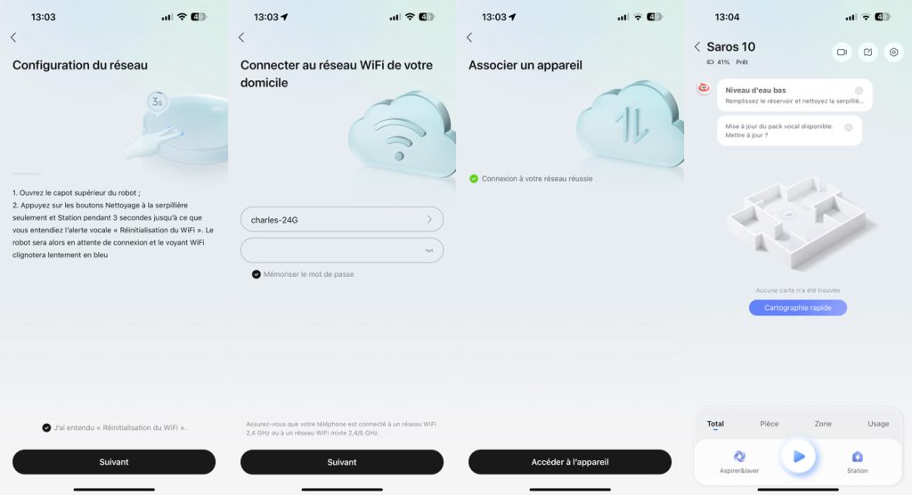 test roborock saros 10 parametres