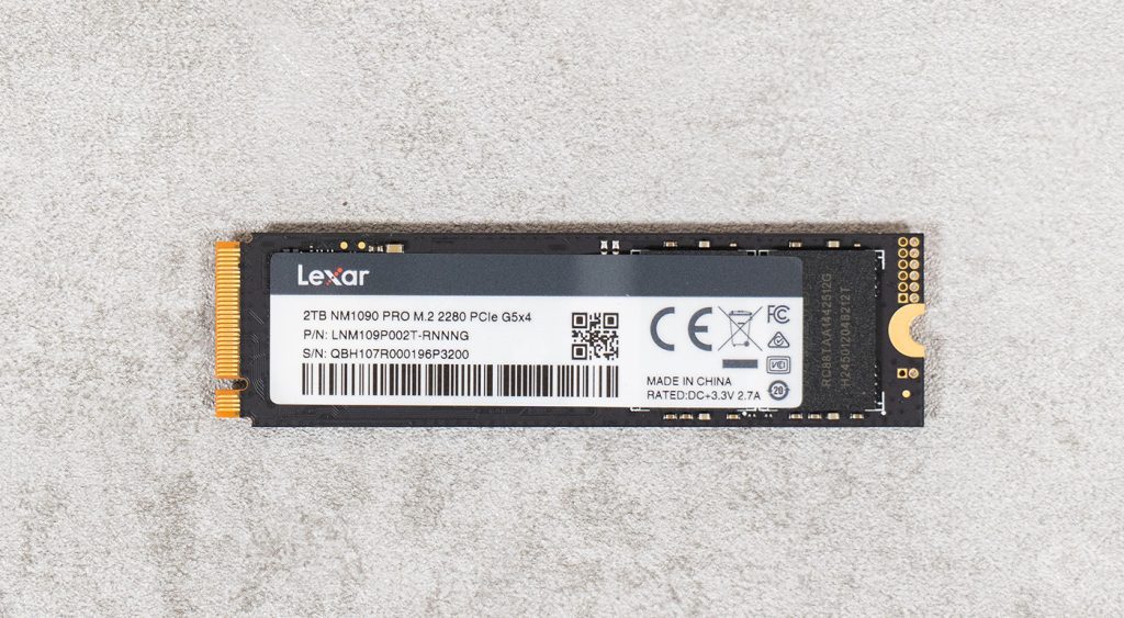 test du lexar nm 1090 pro