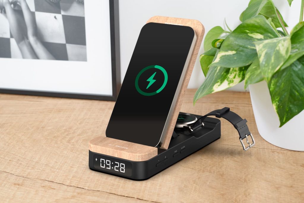 thomson radio réveil chargeur sans fil