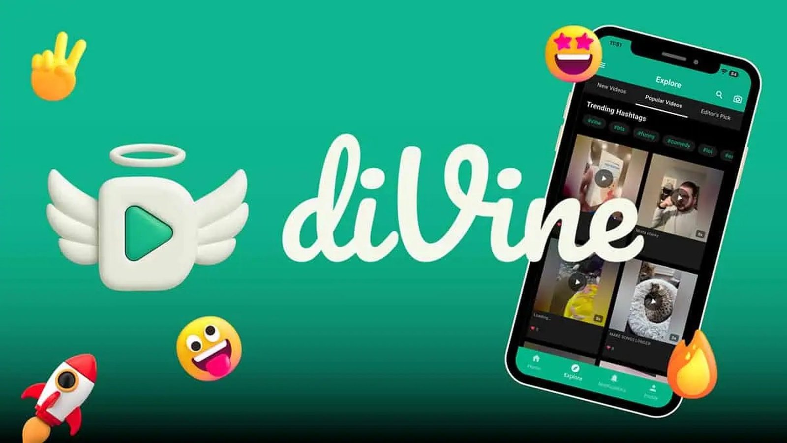 Divine lance son application et ressuscite l'archive Vine