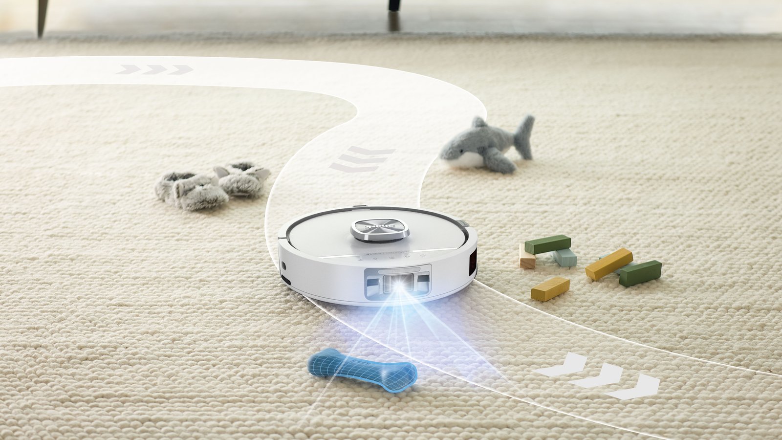 Shark lance un robot aspirateur à détection UV des taches
