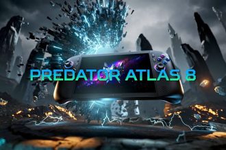 Acer Predator Atlas 8 console portable gaming fond fantastique