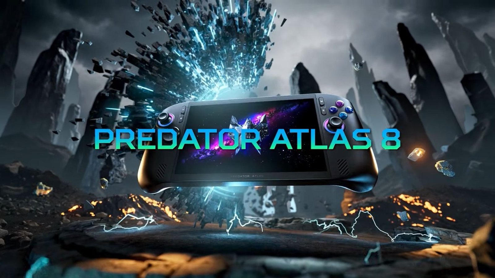 Acer Predator Atlas 8 console portable gaming fond fantastique