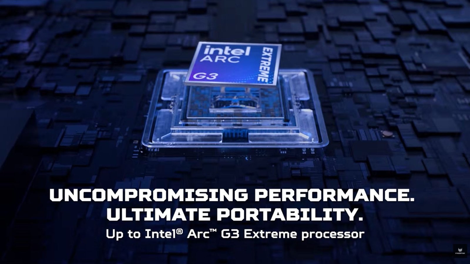 Puce Intel Arc G3 Extreme processeur handheld Predator Atlas 8