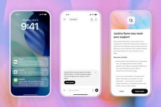ChatGPT alerte suicide — interface iPhone avec notification envoyée à un proche de confiance