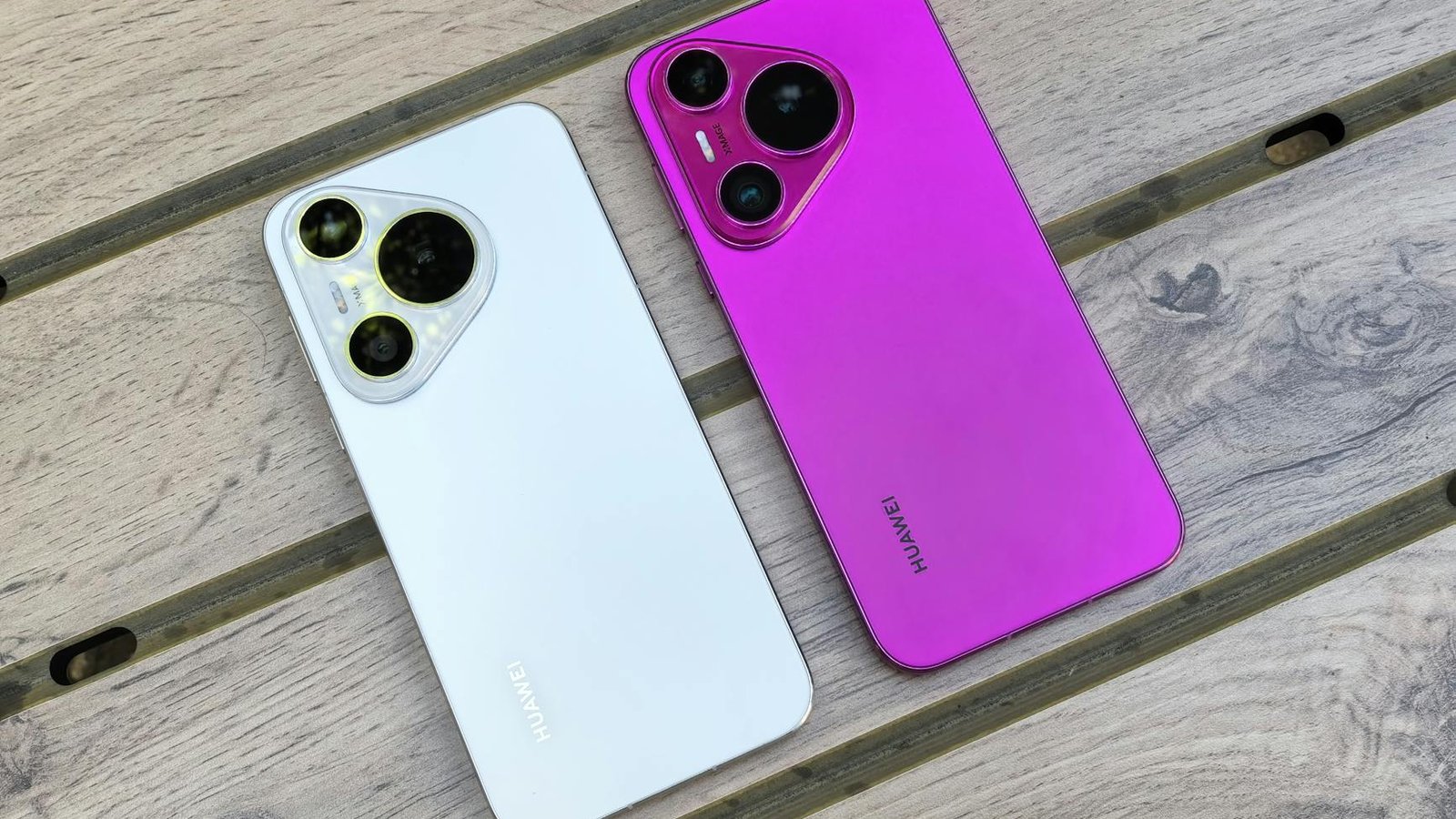 Smartphone Huawei batterie 10000 mAh – deux modèles blanc et rose