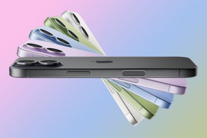 iPhone Apple en éventail multiples coloris vue de profil