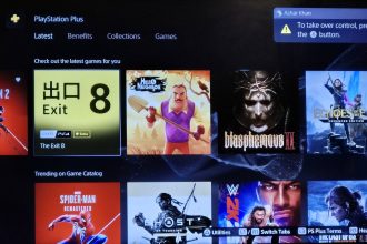 PlayStation Store interface PS Plus avec catalogue de jeux numériques