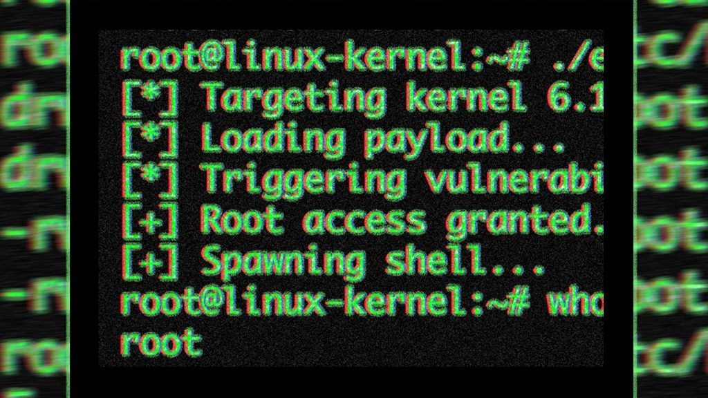 Faille Linux CopyFail terminal shell root access granted noyau kernel