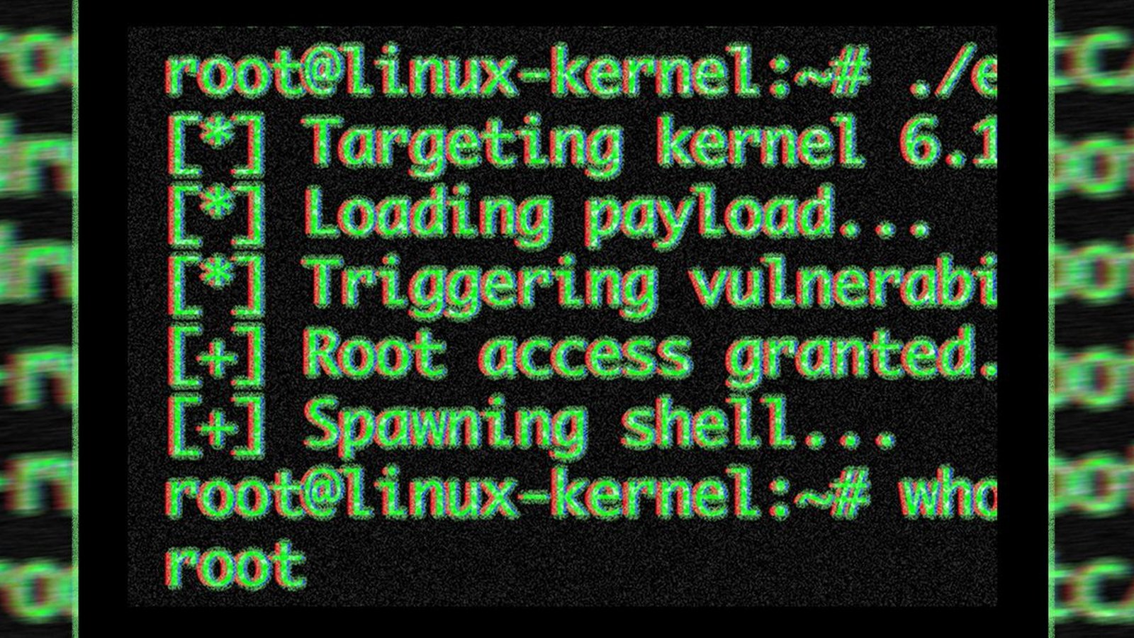 Vulnérabilité noyau Linux terminal root access spawning shell exploit