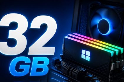 32 Go de RAM recommandés par Microsoft pour PC gaming Windows 11 avec barrettes RGB