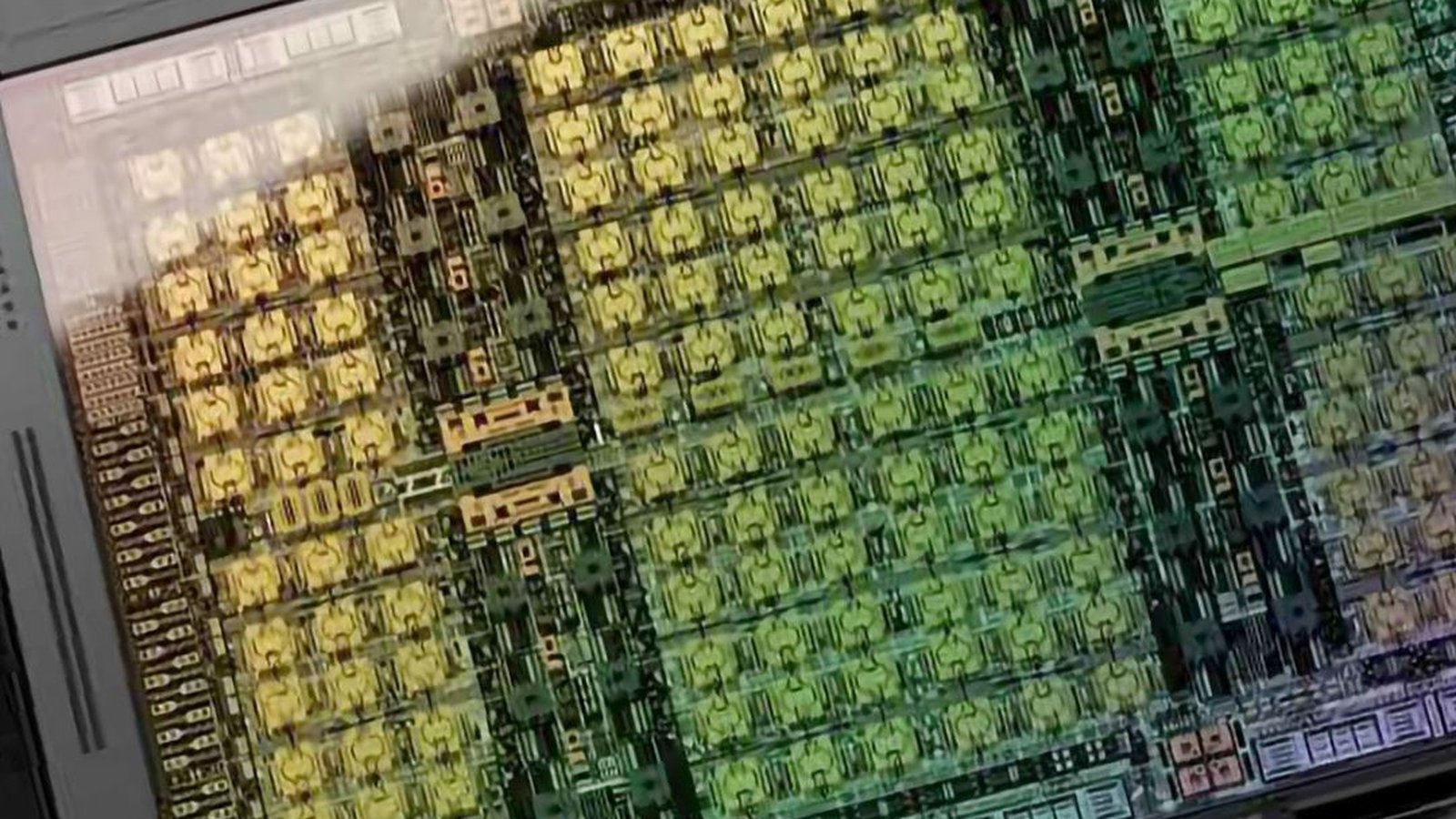 Puce GPU Nvidia soumise à restrictions d'exportation vue rapprochée