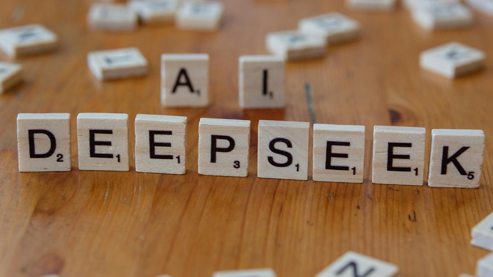 LLM local DeepSeek – tuiles Scrabble épelant AI DeepSeek