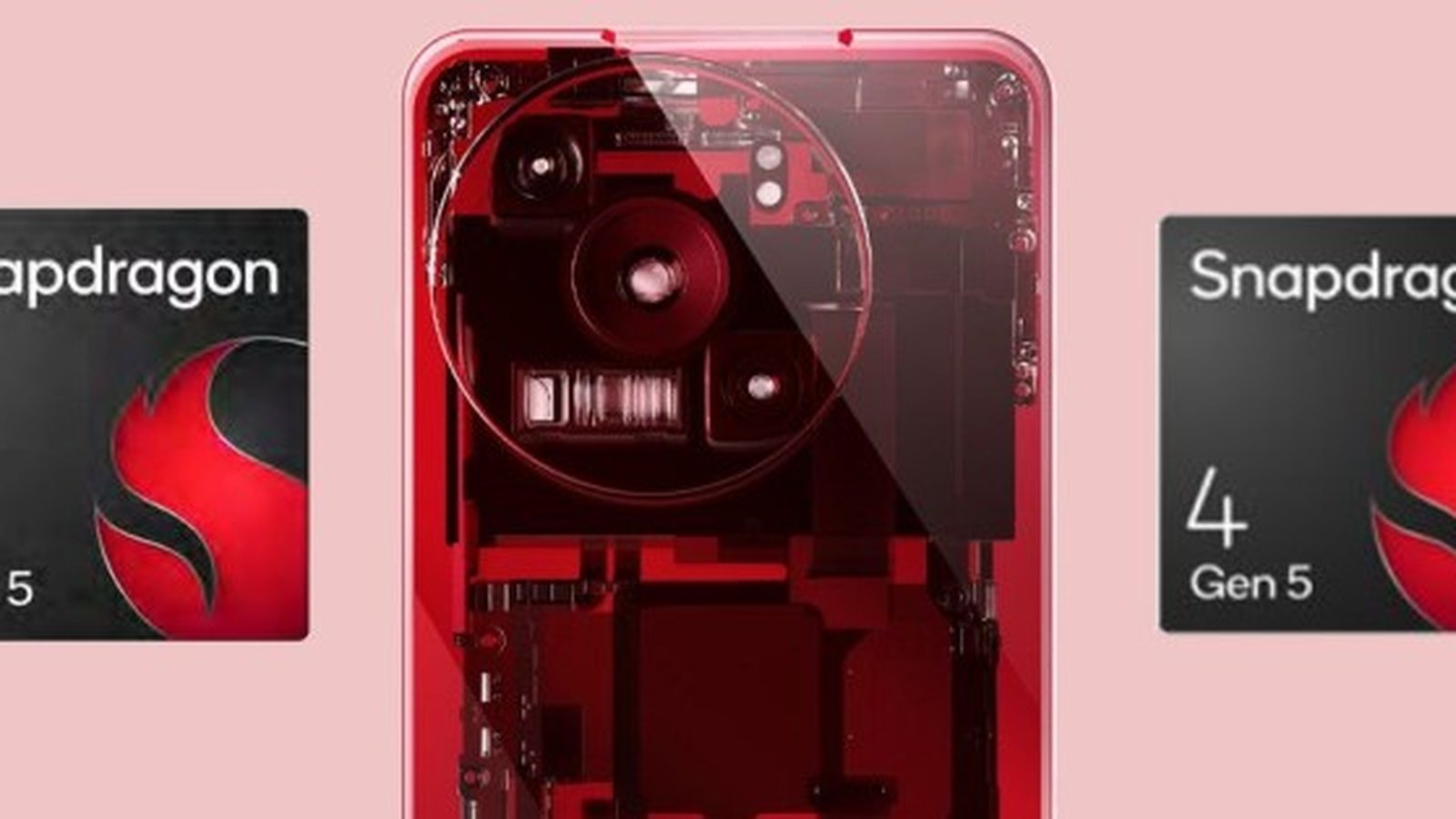 Snapdragon 4 Gen 5 et 6 Gen 5 puces abordables Qualcomm smartphone rouge