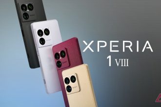 Sony Xperia 1 VIII en quatre coloris noir, blanc, bordeaux et doré