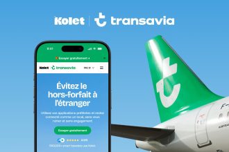 Transavia offre 1 Go de data gratuit à l'arrivée via la start-up Kolet