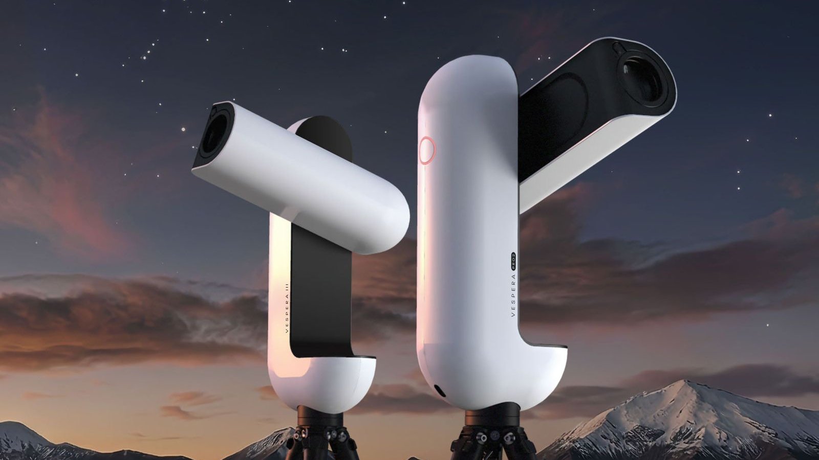 Duo de télescopes Vaonis Vespera Pro 2 et Vespera III sous ciel nocturne